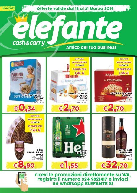 Volantino Elefante dal 18 al 31 Marzo