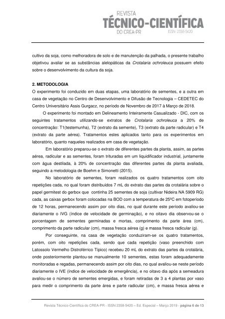 Revista técnico cientifica crea