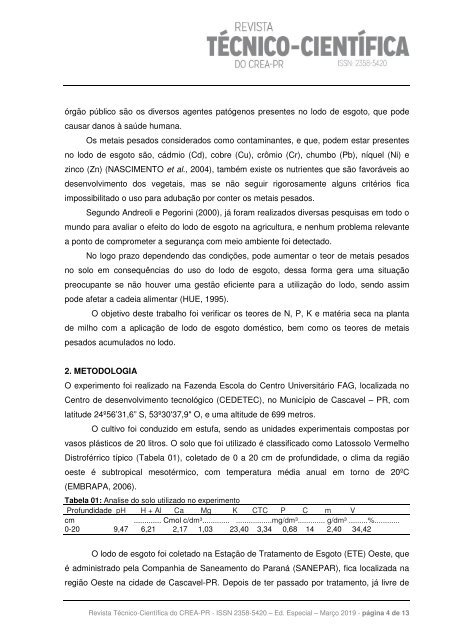 Revista técnico cientifica crea