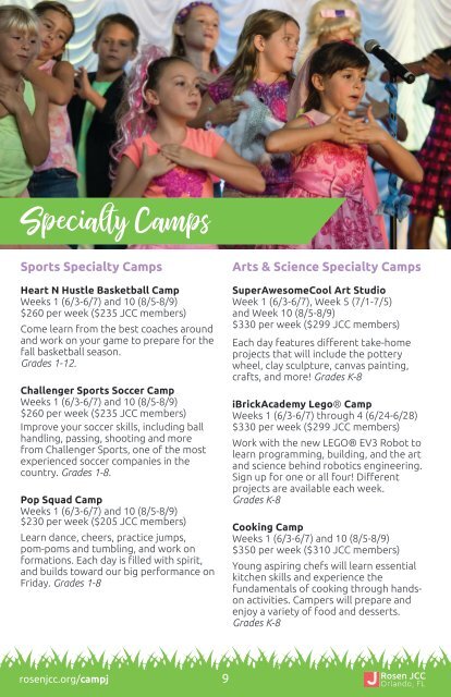 Camp J 2019 Brochure