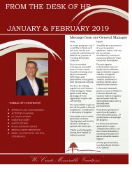 From the Desk of HR January & February 2019