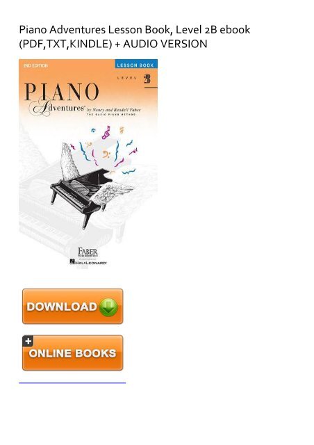 (DEFINITELY) Piano Adventures Lesson Book, Level 2B ebook eBook PDF