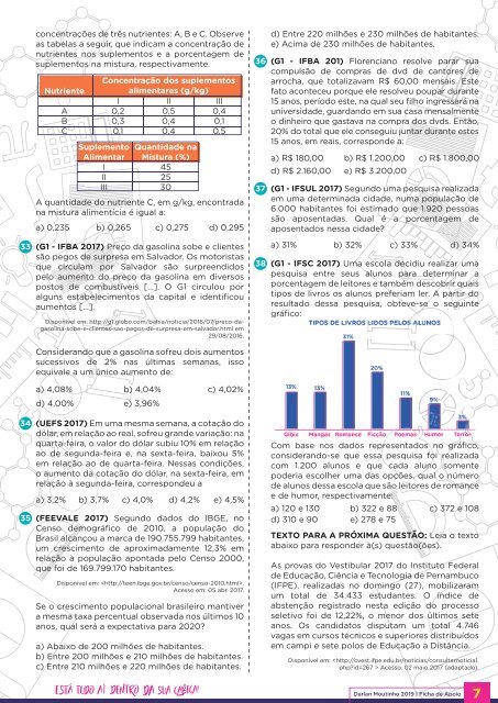 Porcentagem - Ficha de Apoio 2019.04