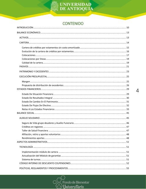 INFORME DE GESTIÓN Y RESULTADOS FBU SEGUNDO SEMESTRE 2018 F