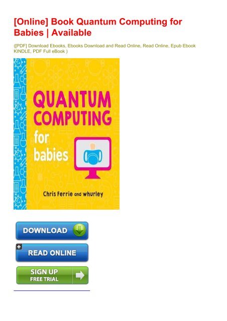 Quantum computing hotsell for babies