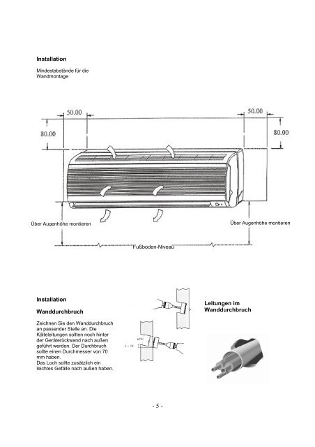 Installations- und Bedienungsanleitung - KRONE Kälte & Klima GmbH