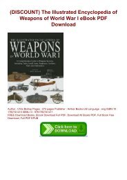 (DISCOUNT) The Illustrated Encyclopedia of Weapons of World War I eBook PDF Download