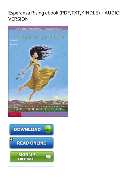 (EXHILARATED) [NEW] Esperanza Rising ebook eBook PDF