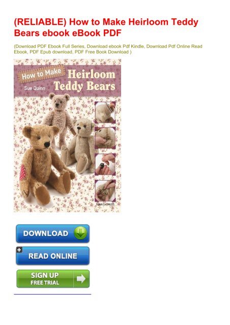 sue quinn heirloom bears