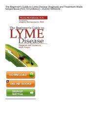Read-eBook-The-Beginner-s-Guide-to-Lyme-Disease-Diagnosis-and-Treatment-Made-Simple--Available