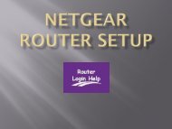 ROUTER LOGIN HELP