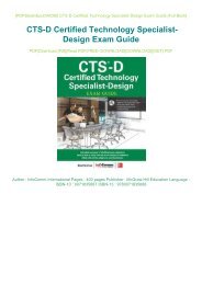 PDF DOWNLOAD Free eBook CTS-D Certified Technology Specialist-Design Exam Guide Online Book