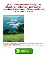[PDF] Let My People Go Surfing: The Education of a Reluctant Businessman--Including 10 More Years of Business Unusual [PDF EBOOK EPUB]