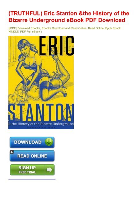 Eric Stanton /& the History of the Bizarre Underground