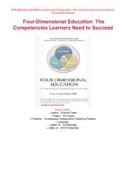 PDF DOWNLOAD eBook Free Four-Dimensional Education: The Competencies Learners Need to Succeed Full PDF