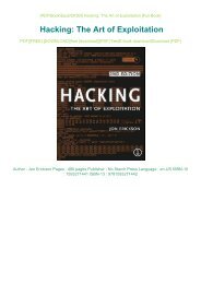 PDF DOWNLOAD eBook Free Hacking: The Art of Exploitation PDF Full