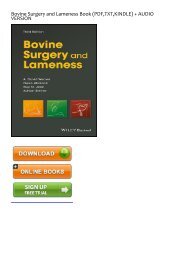 (SECRET PLOT) Bovine Surgery and Lameness eBook PDF Download