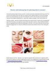 Beauty and makeup tips for glowing skin in summer