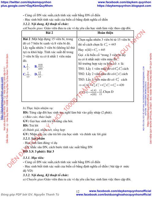 Xác suất của biến cố