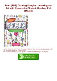 Read [PDF] Drawing Dangles: Lettering and Art with Charms by Olivia A. Kneibler Full ONLINE