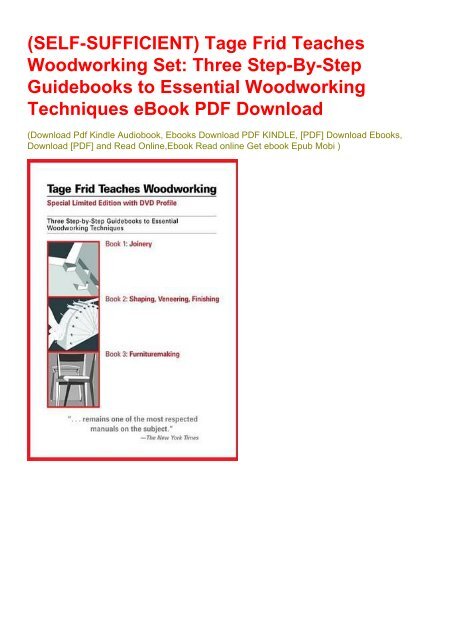 Tage frid teaches woodworking outlet
