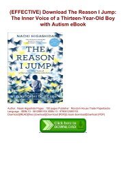 (EFFECTIVE) Download The Reason I Jump: The Inner Voice of a Thirteen-Year-Old Boy with Autism eBook