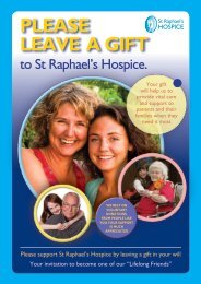 Legacy Information Brochure - St Raphael's Hospice