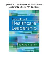 (BARGAIN) Principles of Healthcare Leadership eBook PDF Download