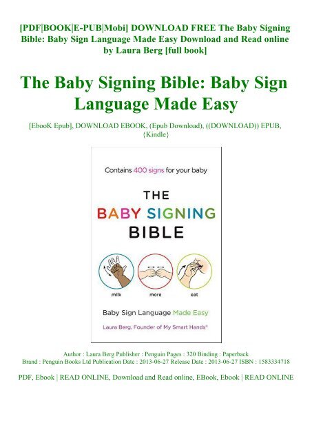 baby sign language made easy