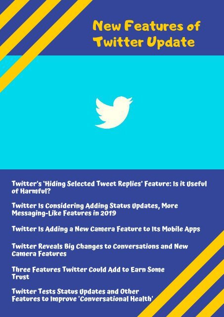 New Features of Twitter Update