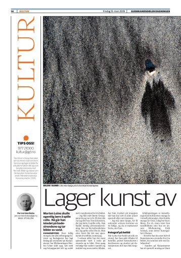 Lager kunst av sand i linsa