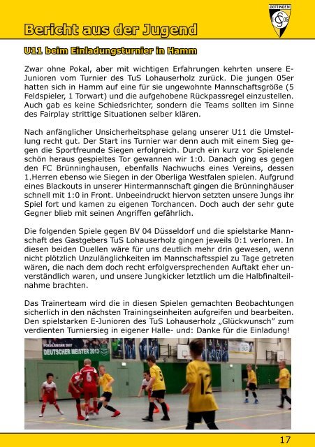 Saison 18/19 - SpTg 21: Gö̈ttingen 05 - SV Lengede