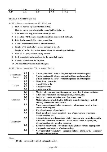 Tuyển tập 353 đề thi học sinh giỏi môn Tiếng Anh lớp 6,7,8,9,10,11,12 (có đáp án)