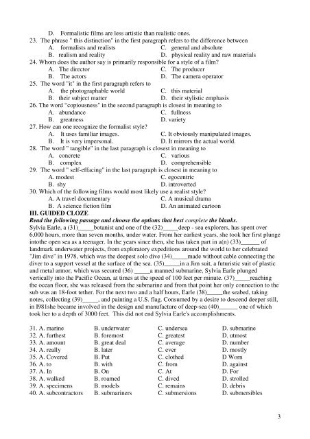 Tuyển tập 353 đề thi học sinh giỏi môn Tiếng Anh lớp 6,7,8,9,10,11,12 (có đáp án)