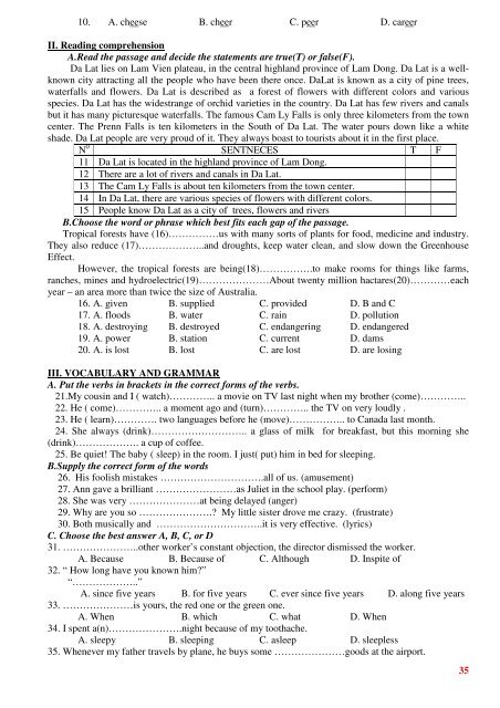 Tuyển tập 353 đề thi học sinh giỏi môn Tiếng Anh lớp 6,7,8,9,10,11,12 (có đáp án)