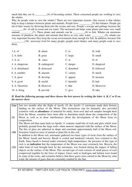 Tuyển tập 353 đề thi học sinh giỏi môn Tiếng Anh lớp 6,7,8,9,10,11,12 (có đáp án)