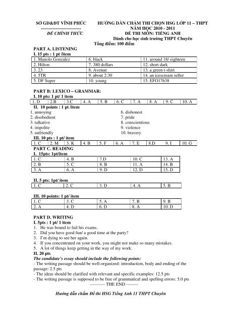 Tuyển tập 353 đề thi học sinh giỏi môn Tiếng Anh lớp 6,7,8,9,10,11,12 (có đáp án)