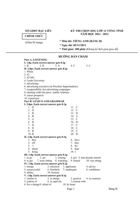 Tuyển tập 353 đề thi học sinh giỏi môn Tiếng Anh lớp 6,7,8,9,10,11,12 (có đáp án)