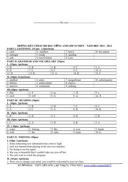 Tuyển tập 353 đề thi học sinh giỏi môn Tiếng Anh lớp 6,7,8,9,10,11,12 (có đáp án)