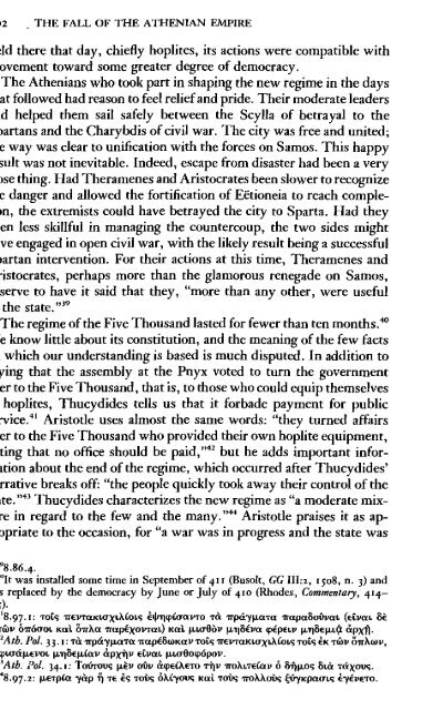 The Fall of the Athenian Empire-(A New History of the Peloponnesian War) Donald Kagan -  (1987)