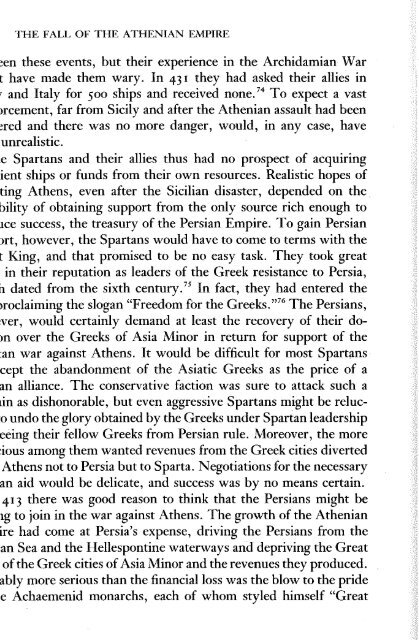 The Fall of the Athenian Empire-(A New History of the Peloponnesian War) Donald Kagan -  (1987)