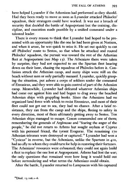 The Fall of the Athenian Empire-(A New History of the Peloponnesian War) Donald Kagan -  (1987)