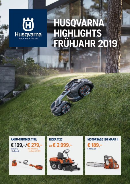 HUSQVARNA Frühjahrsbroschüre 2019