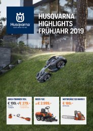 HUSQVARNA Frühjahrsbroschüre 2019
