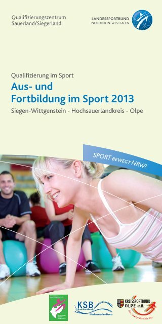 Qualifizierung 2013 - Kreissportbund Hochsauerland e.V.