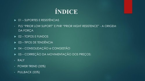 MÓDULO SUPORTES e RESISTÊNCIAS