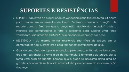 MÓDULO SUPORTES e RESISTÊNCIAS