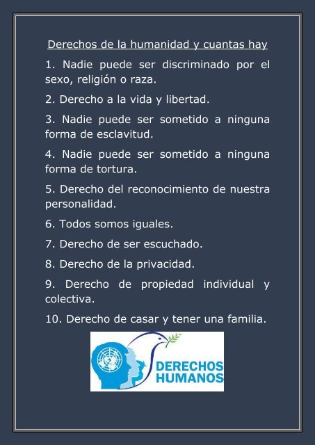 Los Derechos Humanos