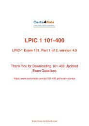 101-400 Exam Dumps - LPI Linux Installation Exam Questions PDF