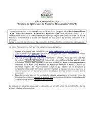 “Registro de Aplicaciones de Productos Fitosanitarios” (RAPF)